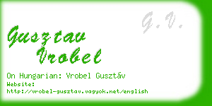 gusztav vrobel business card